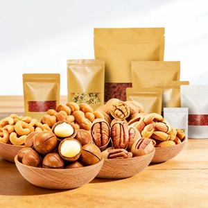 Customized Zippered <strong>Kraft</strong> <strong>Paper</strong> Craft Bag For Quick Shipping Nuts Food Packaging - Product Image 3