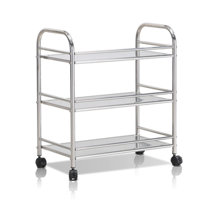 รถเข็นเก็บของสแตนเลส 3 ชั้น สำหรับห้องครัวและห้องน้ำ - Product Image 1