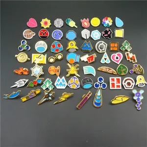 58pcs Pocket Monster Badge Case Kanto Pikachu abbigliamento spilla Pin Badge distintivi regalo gioielli all'ingrosso