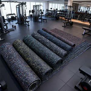 Tappetino in Gomma ad Alta Densità per Palestra con Assorbimento degli Urti e Riduzione del Rumore, Lavabile, Colore e Logo Personalizzabili - Product Image 3