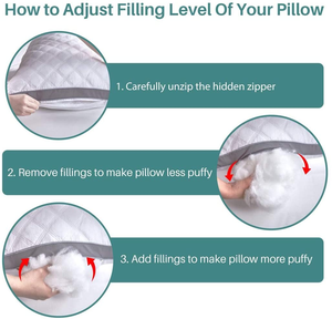 Superior Adjustable Quilted Loft Hypoallergenic Fluffy <strong>Pillow</strong> <strong>Long</strong> <strong>Body</strong> <strong>Pillow</strong> - Product Image 5