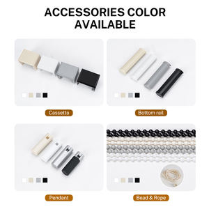 ستائر شفافة معتمة 100٪ مدمجة حديثة أفقية من القماش يدوية التشغيل على شكل فراشة للفنادق - Product Image 5