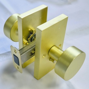 מנעול דלת מגנטי שקט של Cylock עם מפתח, ידית דלת פנים עמידה ומודרנית לשימוש ביתי/מסחרי - Product Image 6