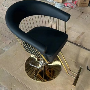 Chaise de coiffure moderne 2025 - Chaise de coiffure réglable multicolore avec base en métal - Product Image 3