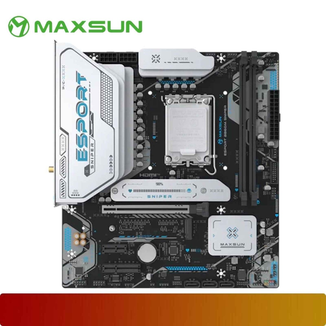 MAXSUN MS-eSport B860M SNIPER WIFI LGA1851 MATX Motherboard DDR5 8600MHz(OC) PCIe 5.0,2.5G LAN Intel 14th/Ultra Gen CPU New 96GB