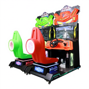 Máquina <span class=keywords><strong>de</strong></span> <span class=keywords><strong>Juegos</strong></span> para Niños que Funciona con Monedas, Simulador <span class=keywords><strong>de</strong></span> Carreras <span class=keywords><strong>de</strong></span> Autos Metálico, Videojuego Electrónico, Máquina <span class=keywords><strong>de</strong></span> Carreras con Movimiento Simulado - Product Image 2