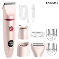 Épilateur électrique 3 en 1 pour femmes, rasoir, tondeuse pour les poils du corps, kit de soin du corps sans fil