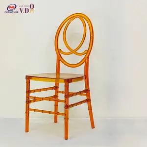 Customized multiple colors acrylic plastic phoenix chair hotel banquet wedding event supplies