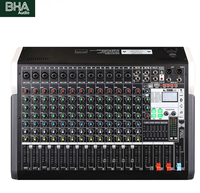 Console de mixage audio 16 canaux BHA TXS-16, capable d'enregistrer via un PC ou un téléphone, avec fonction FBX, garantie usine OEM 12 ans, CE FCC