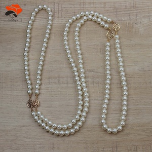 Tùy biến 68 inch đôi sợi dài kính ngọc trai vòng cổ Hy Lạp sorority & Tình Huynh Đệ sản phẩm trang sức cep xho - Product Image 4