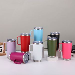 Tasse thermos de voiture 20 oz en acier inoxydable 304 avec poignée, personnalisable avec logo – Nouveauté ! - Product Image 3