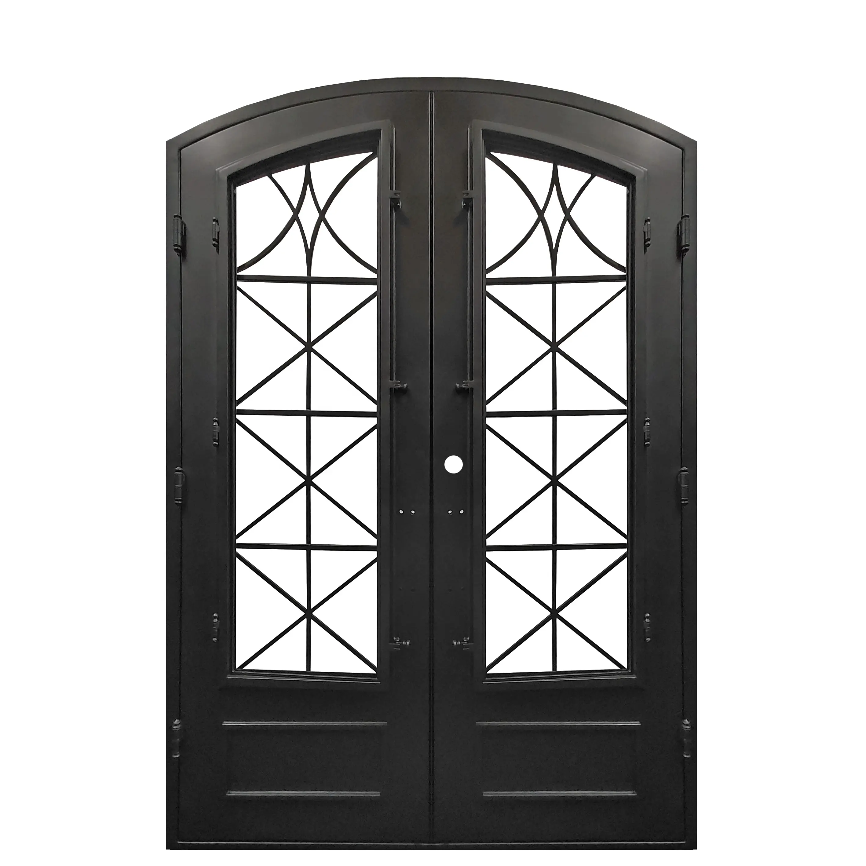 Porta in ferro acciaio zincato di buona qualità porta in ferro con cerniera ingresso sopracciglio porta in ferro battuto