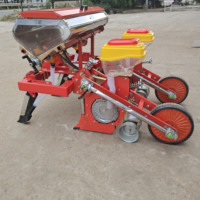 Semoir de maïs à haute efficacité pour tracteur à pied Semoir de maïs à 3 rangées avec engrais à vendre