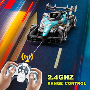 4DRC Y2 Coche RC de Alta Velocidad con Control por Reloj, Simulación de Pulverización, 4WD, Acrobacias y Derrapes, Coche de Carreras de <span class=keywords><strong>Fórmula</strong></span> <span class=keywords><strong>1</strong></span>/12 con Control Remoto, Sonido y Luces - Product Image 6