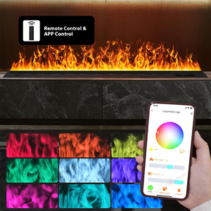 <span class=keywords><strong>Cheminée</strong></span> électrique française 220V-240V avec télécommande, flamme réaliste, <span class=keywords><strong>pour</strong></span> téléviseur 60 pouces - Product Image 5