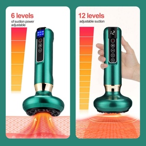 Appareil de massage électrique portatif en acier inoxydable pour thérapie Gua Sha chauffante, avec ventouses et fonction de raclage - Product Image 4