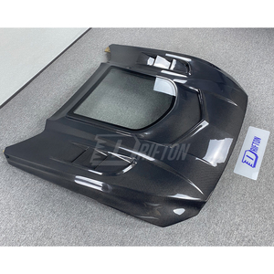 Nouveau capot en fibre de carbone pour Mustang 2015-2017 CMST V1, style transparent, noir, protection UV, mise à niveau retrofit - Product Image 5