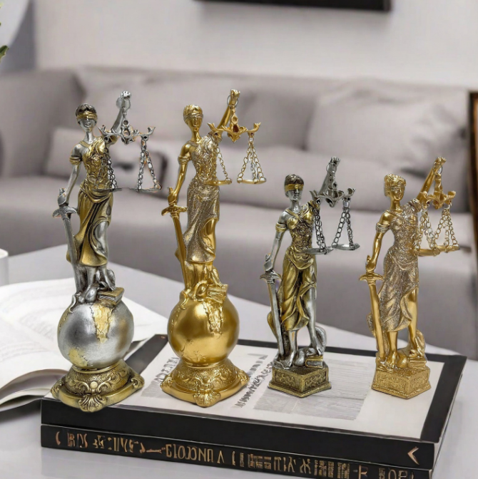 Retro Goddess Justice Greek Justice Resin Statue Art Deco Design Portable Eco-Friendly Home Decoration Desk Large Living Room · image 5