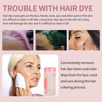 Lingettes décolorantes pour cheveux SANQI ARTIST, lingettes nettoyantes pour enlever la teinture des cheveux, lingettes humides pour cheveux