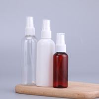 Flacon pulvérisateur vide en plastique transparent blanc ambré PET 30ml 50ml 100ml 120ml 150ml 200ml pour emballage cosmétique