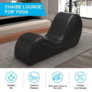 <strong>Ergonomic</strong> S Curved Chaise Lounge Faux Leather for Yoga Stretching Relaxing Living Room <strong>Sex</strong> Toy <strong>Chair</strong> <strong>Sex</strong> Toy Barber <strong>Chair</strong> - Product Image 5