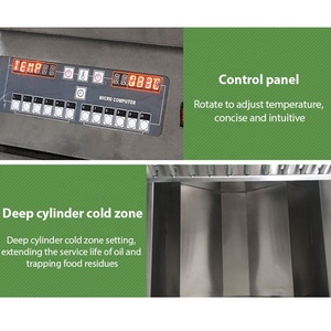Friteuse Industry Gaz Restaurant Chip Air Commercial Lp Double Lpg Gas Válvula independiente Freidora profunda 20l - Product Image 6