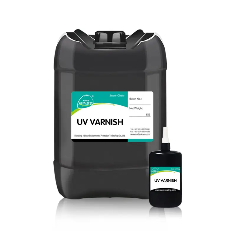 100% vernis de revêtement de papier UV pur modèle supérieur respectueux de l'environnement durcissement rapide haute Protection sans odeur