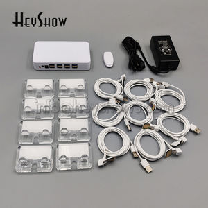 نظام عرض أمان مضاد للسرقة بـ 4-10 منافذ للهواتف المحمولة، مصنوع من البلاستيك ABS مع جهاز استشعار للحركة وإنذار، 15 كابلًا، تطبيق الحياة الذكية 360 درجة - Product Image 3