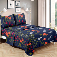 Ensemble de literie en microfibre Twin Full Queen King size 100% polyester Ensemble de draps d'hôtel Vente en gros Ensemble de draps de luxe