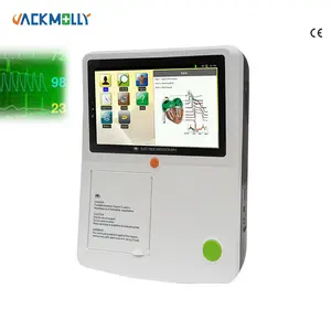 Mesin ECG/EKG Digital portabel terlaris 12 lead mesin ECG 3 saluran dengan printer