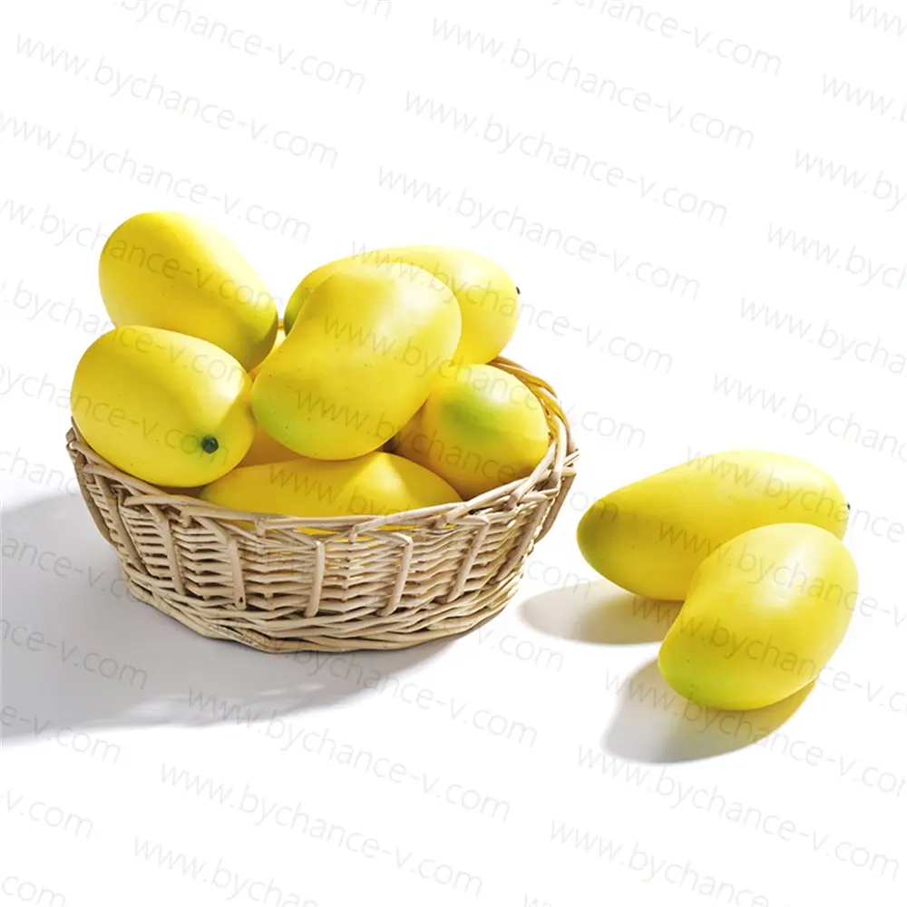 Assortiment de fruits artificiels faux fruits de différentes tailles fausse mangue pour les accessoires de décoration de festival
