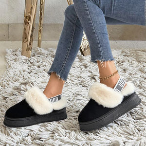 Fabricant en gros de pantoufles d'hiver pour femmes, élégantes, élastiques, d'intérieur et d'extérieur, à bout fermé, douces pour un usage domestique - Product Image 3