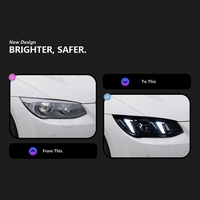 Bloc optique compatible avec les phares de la Série 3 E93 Cabriolet 2011 à 2013, style Snake Eye, LED DRL, clignotants, projecteur