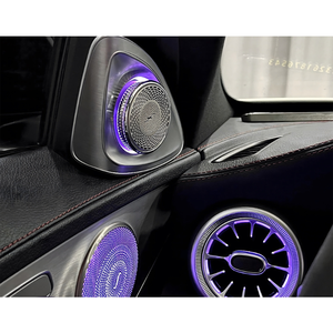 LED pour Benz C/GLC Coupé W205 X253 C43 C63 C200 C180, haut-parleur tweeter 3D, éclairage ambiant, accessoires décoratifs pour voiture, buse MB - Product Image 1