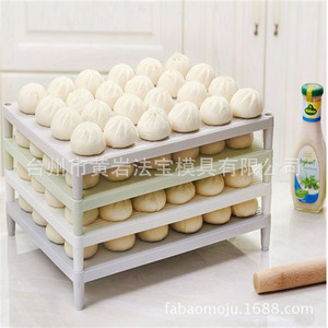 Stackable Rectangular <b>Plastic</b> Dumpling Noodle Mat Multi Cavity Mold For Food Storage <b>Trays</b> - Product Image 1