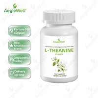 AegleWell OEM L-Théanine en poudre, acide aminé naturel, soutien de l'humeur, du stress, de la relaxation et du sommeil, complément alimentaire, usine certifiée GMP