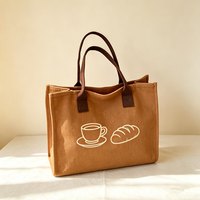 Sacs fourre-tout personnalisés en toile, sacs de shopping avec pochette à clés dissimulée, mini-sacs cosmétiques détachables, sacs fourre-tout pour femmes