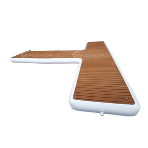 Plateforme flottante gonflable, quai flottant, île flottante, radeau avec surface antidérapante pour piscine, plage, océan - Product Image 4