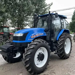 120HP Usado Agrícola hidráulico 6 cilindros motor Novo trator Hollands para venda