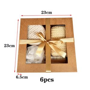Bathing Set Seven-piece Wood & Chenille Sisal Bath Ball <b>Foot</b> <b>Scrubber</b> Shower Brush Holiday Gift Exfoliating - Product Image 4