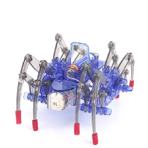Elektrischer Spinnen roboter für Kinder DIY Montage Dampfs pielzeug Lern modell für Kinder