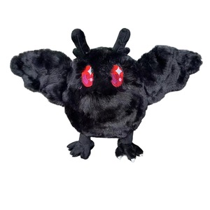 Peluche personnalisée <span class=keywords><strong>Mothman</strong></span> Cryptide Ailé, Grandes Yeux Rouges, Poupée en Peluche Super Douce Remplie de Coton PP, Unisexe, à partir de 8 ans - Product Image 2