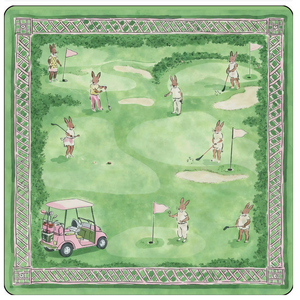 Tapis de mahjong carré bleu ciel avec imprimé abeilles et lys de la vallée, couverture de table antidérapante, tapis de jeu doux - Product Image 2