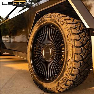 Anpassen geschmiedetes Leichtmetall rad 22 24 26 Zoll geschmiedetes Rad 5x120 5x130 6x139.7 Felgen Pkw-Räder für Tesla Cyber truck - Product Image 5