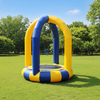 Trampolín Inflable Comercial para Publicidad Exterior, Sistema de Salto de PVC Suave y Resistente, Impermeable y Resistente a los Rayos UV