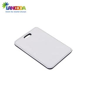 Lancoda – étiquettes d'identification de <span class=keywords><strong>valise</strong></span> imprimées personnalisées, étiquettes de nom de bagages en cuir par Sublimation - Product Image 5