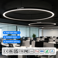 Luminaires linéaires LED suspendus en aluminium pour bureaux, éclairage de bâtiment de bureaux, profilé en aluminium, éclairage linéaire intérieur connectable