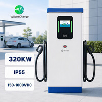 Station de recharge rapide DC pour le lieu de travail, chargeur EV 320 kW, sur pied, OCPP 1.6J, équilibrage dynamique du chargeur, WrightCharge