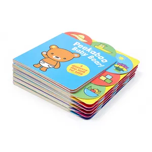 사용자 정의 저렴한 아기 아이 골판지 아트 북 어린이 보드 인쇄 책 이야기 팝업 책