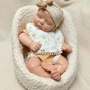 Muñeco Bebé <span class=keywords><strong>Reborn</strong></span> Niño Gordito <span class=keywords><strong>de</strong></span> 18 Pulgadas Pintado Durmiendo Tamaño Recién Nacido Piel 3D con Venas Visibles Muñeco <span class=keywords><strong>de</strong></span> <span class=keywords><strong>Arte</strong></span> Coleccionable - Product Image 1